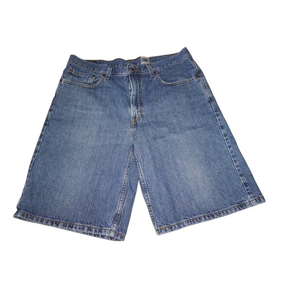 Vintage Levi’s 550 Relaxed Fit Denim Shorts Blue Jean Cutoffs 90s USA Made Style - Picture 1 of 5